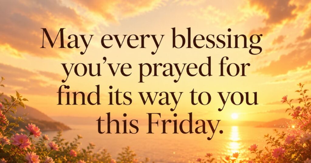 Beautiful Good Morning Friday Blessings