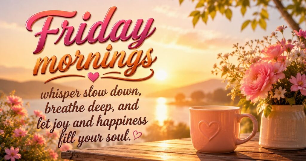 Positive Good Morning Friday Blessings