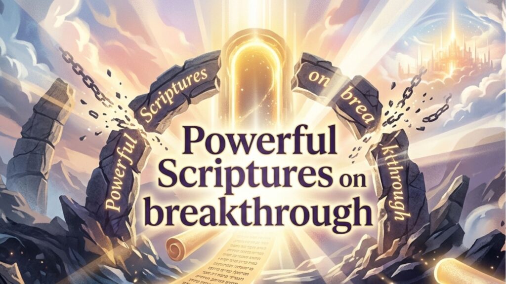 Powerful Scriptures on breakthrough