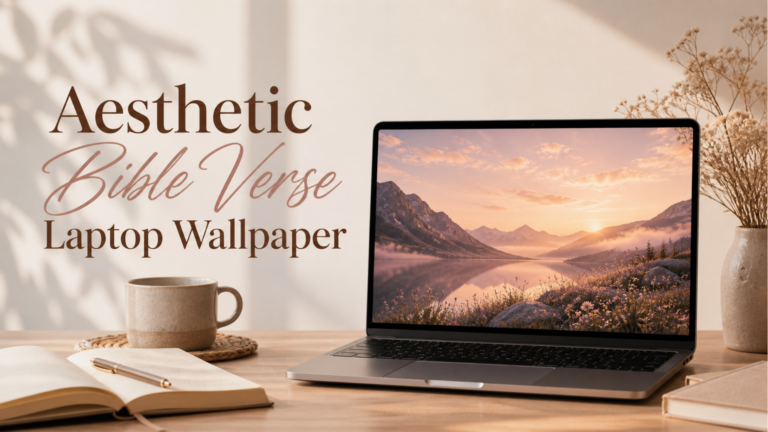 Aesthetic Bible Verse Laptop Wallpaper