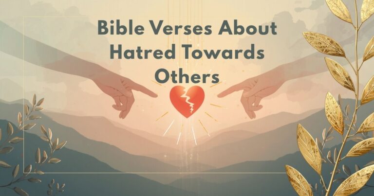Bible Verses About Hatred Towards Others