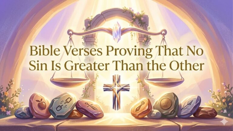 Bible Verses Proving That No Sin Is Greater Than the Other