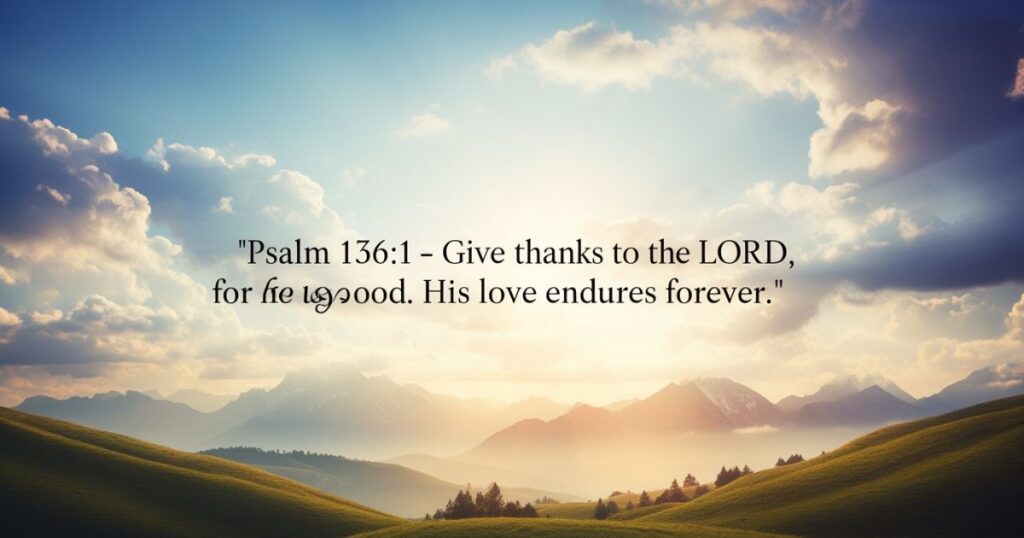 God is good verses