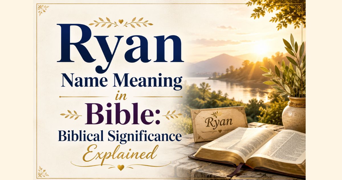 Ryan Name Meaning in Bible