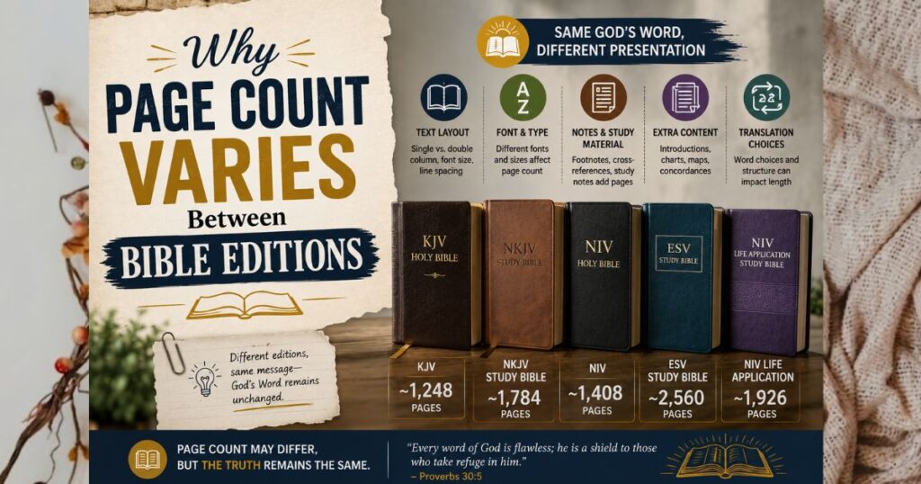 Why Page Count Varies Between Bible Editions