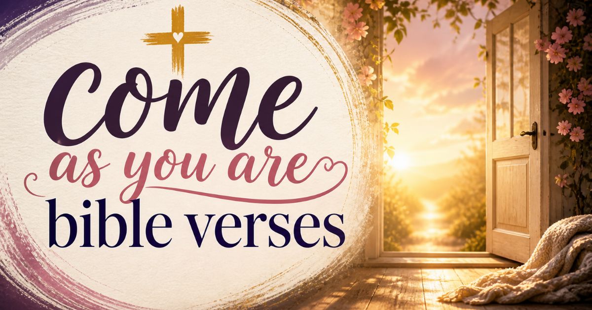 come as you are bible verses