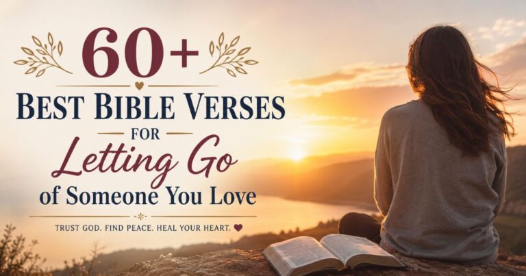 Bible Verses For Letting Go of Someone You Love