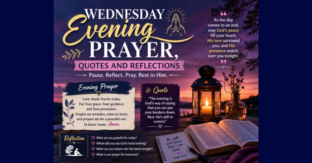 Wednesday Evening Prayer