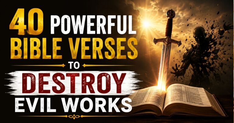 Powerful Bible Verses to Destroy Evil Works